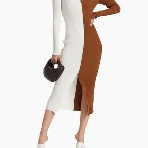 Staud Shuko Color-Blocked Dress